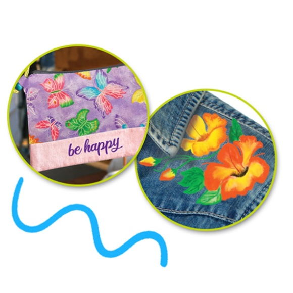 Permanent Fabric Paint Marker (Bahama Blue) - Picture 3 of 4